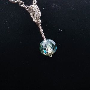 3.50Ct Genuine Deep Blue Moissanite Charm Bracelet